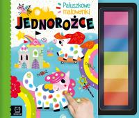 Jednorożce. Paluszkowe malowanki. Autor: Bator Agnieszka. Dobreksiazki.pl Okładka książki Jednorożce. Paluszkowe malowanki