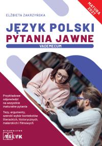 Okładka książki Język Polski Pytania Jawne Vademecum matura 2027