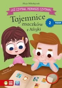 Już czytam. Poziom 2 Tajemnice znaczków z Afryki - uszkodzone. Autor: Alicja Mikołajczak, Paulina Kmak. Dobreksiazki.pl Okładka książki Już czytam. Poziom 2 Tajemnice znaczków z Afryki - uszkodzone