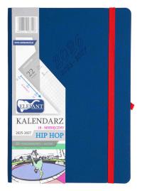 Kalendarz 2025/2027 B5 18M + notes Hip Hop granat. Wydawca: ELEFANT. Dobreksiazki.pl Opakowanie Kalendarz 2025/2027 B5 18M + notes Hip Hop granat