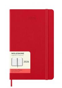 Kalendarz 2026 12M Moleskine L dzienny Scarlet Red 13x21cm. Wydawca: Moleskine. Dobreksiazki.pl Opakowanie Kalendarz 2026 12M Moleskine L dzienny Scarlet Red 13x21cm