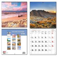 Opakowanie Kalendarz 2026 30x60 13 planszowy Polskie Pejzaże