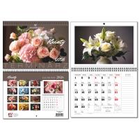 Opakowanie Kalendarz 2026 A3 terminarz 13p Kwiaty