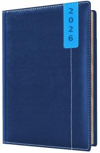 Kalendarz 2026 A4 dzienny registry niebieski. Wydawca: Evena. Dobreksiazki.pl Opakowanie Kalendarz 2026 A4 dzienny registry niebieski