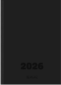 Kalendarz 2026 A4 dzienny Szefa DTP czarny HERLITZ. Wydawca: HERLITZ. Dobreksiazki.pl Opakowanie Kalendarz 2026 A4 dzienny Szefa DTP czarny HERLITZ