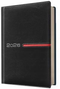 Kalendarz 2026 A4 dzienny VIP czarny. Wydawca: Evena. Dobreksiazki.pl Opakowanie Kalendarz 2026 A4 dzienny VIP czarny