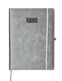 Opakowanie Kalendarz 2026 A4 Elegance dzienny V4 szary K-A4D