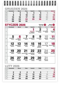 Kalendarz 2026 A5 biurkowy trójdzielny pionowy MIX. Wydawca: Pan Kalendarzyk. Dobreksiazki.pl Opakowanie Kalendarz 2026 A5 biurkowy trójdzielny pionowy MIX