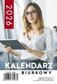 Kalendarz 2026 A5 biurkowy tygodniowy. Wydawca: O-press. Dobreksiazki.pl Opakowanie Kalendarz 2026 A5 biurkowy tygodniowy