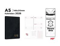 Kalendarz 2026 A5 dzienny czarny. Wydawca: MP Main Paper. Dobreksiazki.pl Opakowanie Kalendarz 2026 A5 dzienny czarny