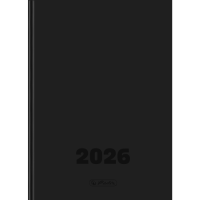 Kalendarz 2026 A5 dzienny Szefa DTP czarny HERLITZ. Wydawca: HERLITZ. Dobreksiazki.pl Opakowanie Kalendarz 2026 A5 dzienny Szefa DTP czarny HERLITZ