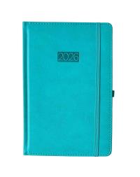 Opakowanie Kalendarz 2026 A5 LUX dzienny turkusowy V7 K-A5D L