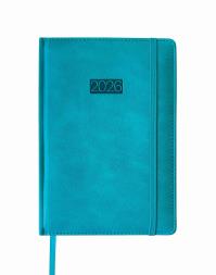 Opakowanie Kalendarz 2026 A5 LUX tygodniowy turkusowy V7 K-A5T L