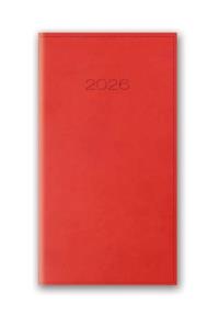 Opakowanie Kalendarz 2026 A6 tygodniowy kieszonkowy Vivella Czerwony