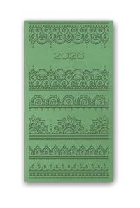 Opakowanie Kalendarz 2026 A6 tygodniowy Vivella Relief Zielony