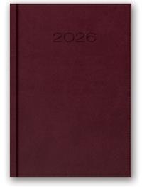 Opakowanie Kalendarz 2026 B6 dzienny Vivella Bordowy