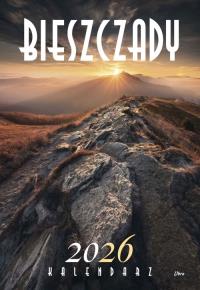 Kalendarz 2026 Bieszczady. Autor: Nienartowicz Karol, Katarzyna Gubrynowicz, Matysiakowie Agata i Mateusz, Mikołaj Gospodarek. Dobreksiazki.pl Okładka książki Kalendarz 2026 Bieszczady