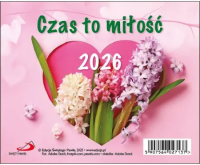 Kalendarz 2026 biurkowy Czas to miłość. Wydawca: Edycja Świętego Pawła. Dobreksiazki.pl Opakowanie Kalendarz 2026 biurkowy Czas to miłość