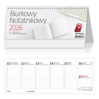 Kalendarz 2026 biurkowy tygodniowy Notatnik HELMA. Wydawca: Helma. Dobreksiazki.pl Opakowanie Kalendarz 2026 biurkowy tygodniowy Notatnik HELMA