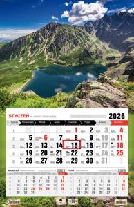 Kalendarz 2026 jednodzielny 3XL Tatry. Wydawca: Pan Kalendarzyk. Dobreksiazki.pl Opakowanie Kalendarz 2026 jednodzielny 3XL Tatry