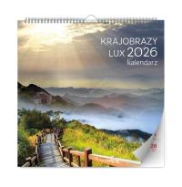 Kalendarz 2026 lux krajobrazy. Wydawca: Kalpol. Dobreksiazki.pl Opakowanie Kalendarz 2026 lux krajobrazy
