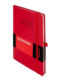 Kalendarz 2026 Memofix A5 TDW czerwony. Wydawca: Antra kalendarze. Dobreksiazki.pl Opakowanie Kalendarz 2026 Memofix A5 TDW czerwony