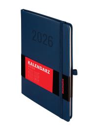 Kalendarz 2026 Memofix A5 TDW granatowy. Wydawca: Antra kalendarze. Dobreksiazki.pl Opakowanie Kalendarz 2026 Memofix A5 TDW granatowy