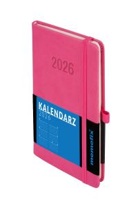 Kalendarz 2026 Memofix B6 TDW różowy. Wydawca: Antra kalendarze. Dobreksiazki.pl Opakowanie Kalendarz 2026 Memofix B6 TDW różowy