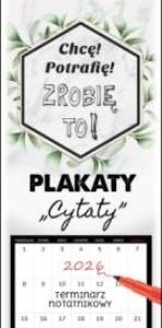 Kalendarz 2026 notatnikowy 46x22cm Plakaty - cytat. Wydawca: Artsezon. Dobreksiazki.pl Opakowanie Kalendarz 2026 notatnikowy 46x22cm Plakaty - cytat