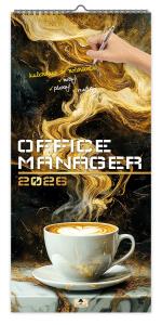 Kalendarz 2026 paskowy szeroki office manager. Wydawca: Pan Kalendarzyk. Dobreksiazki.pl Opakowanie Kalendarz 2026 paskowy szeroki office manager