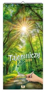 Kalendarz 2026 paskowy szeroki tajemniczy las. Wydawca: Pan Kalendarzyk. Dobreksiazki.pl Opakowanie Kalendarz 2026 paskowy szeroki tajemniczy las