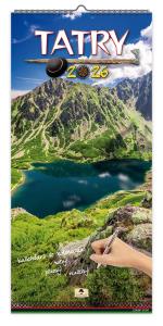 Kalendarz 2026 paskowy szeroki tatry. Wydawca: Pan Kalendarzyk. Dobreksiazki.pl Opakowanie Kalendarz 2026 paskowy szeroki tatry