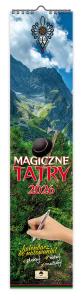 Kalendarz 2026 paskowy wąski magiczne tatry. Wydawca: Pan Kalendarzyk. Dobreksiazki.pl Opakowanie Kalendarz 2026 paskowy wąski magiczne tatry
