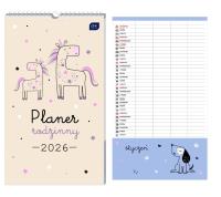 Kalendarz 2026 planer rodzinny 25x43 Piccolo. Wydawca: INTERDRUK. Dobreksiazki.pl Opakowanie Kalendarz 2026 planer rodzinny 25x43 Piccolo