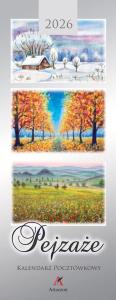Kalendarz 2026 pocztówkowy 12,5x33cm Pejzaże.... Wydawca: Artsezon. Dobreksiazki.pl Opakowanie Kalendarz 2026 pocztówkowy 12,5x33cm Pejzaże...