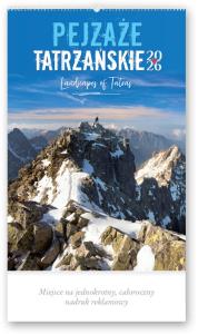 Kalendarz 2026 reklamowy Pejzaże tatrzańskie. Wydawca: Lucrum. Dobreksiazki.pl Opakowanie Kalendarz 2026 reklamowy Pejzaże tatrzańskie