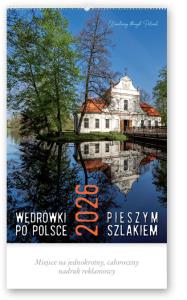 Kalendarz 2026 reklamowy Wędrówki po Polsce. Wydawca: Lucrum. Dobreksiazki.pl Opakowanie Kalendarz 2026 reklamowy Wędrówki po Polsce