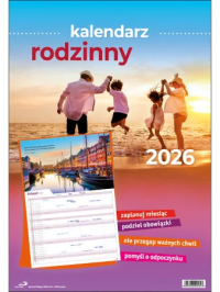 Kalendarz 2026 rodzinny duży. Wydawca: Edycja Świętego Pawła. Dobreksiazki.pl Opakowanie Kalendarz 2026 rodzinny duży