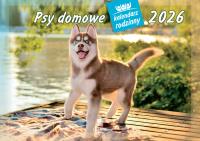 Kalendarz 2026 rodzinny Psy domowe. Wydawca: Lucrum. Dobreksiazki.pl Opakowanie Kalendarz 2026 rodzinny Psy domowe