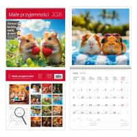 Kalendarz 2026 ścienny 30x30 Przyjemności HELMA. Wydawca: Helma. Dobreksiazki.pl Opakowanie Kalendarz 2026 ścienny 30x30 Przyjemności HELMA