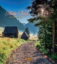 Kalendarz 2026 ścienny 32x32cm Polskie drogi. Wydawca: AVANTI. Dobreksiazki.pl Opakowanie Kalendarz 2026 ścienny 32x32cm Polskie drogi