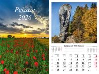 Kalendarz 2026 ścienny 7-k Pejzaże. Wydawca: Radwan. Dobreksiazki.pl Opakowanie Kalendarz 2026 ścienny 7-k Pejzaże