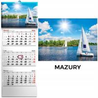 Kalendarz 2026 tródzielny Mazury. Wydawca: Evena. Dobreksiazki.pl Opakowanie Kalendarz 2026 tródzielny Mazury