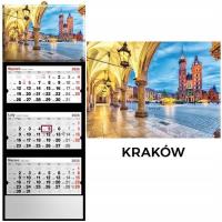 Kalendarz 2026 trójdzielny Kraków. Wydawca: Evena. Dobreksiazki.pl Opakowanie Kalendarz 2026 trójdzielny Kraków
