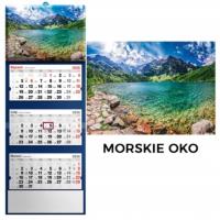 Kalendarz 2026 trójdzielny Morskie Oko. Wydawca: Evena. Dobreksiazki.pl Opakowanie Kalendarz 2026 trójdzielny Morskie Oko
