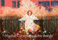 Kalendarz 2026 trójdzielny Niechaj Cię strzegą. Wydawca: Wydawnictwo Diecezjalne i Drukarnia w Sandomierzu. Dobreksiazki.pl Opakowanie Kalendarz 2026 trójdzielny Niechaj Cię strzegą