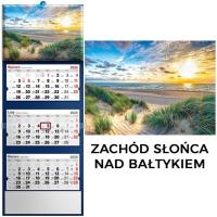 Kalendarz 2026 trójdzielny zachód słońca. Wydawca: Evena. Dobreksiazki.pl Opakowanie Kalendarz 2026 trójdzielny zachód słońca