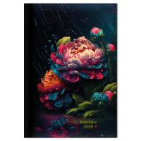 Kalendarz 2026 tygodniowy A5 Peonie neon SK1. Wydawca: Sapt. Dobreksiazki.pl Opakowanie Kalendarz 2026 tygodniowy A5 Peonie neon SK1
