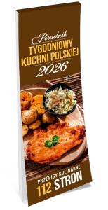 Kalendarz 2026 tygodniowy poradnik kuchni polskiej. Wydawca: Kalpol. Dobreksiazki.pl Opakowanie Kalendarz 2026 tygodniowy poradnik kuchni polskiej