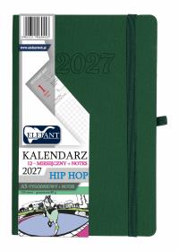 Opakowanie Kalendarz 2027 12 m-cy. Hip hop A5 tygodniowy zielony